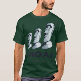 Camiseta Estatuas de Rapa Nui de las Islas de Pascua de Moa