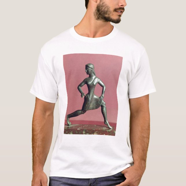 Camiseta Estatuilla de un funcionamiento del chica, (Anverso)