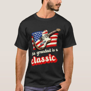 Camiseta Este abuelo es un clásico música de guitarra de la