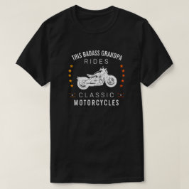 Camiseta Este abuelo malo monta motocicletas clásicas