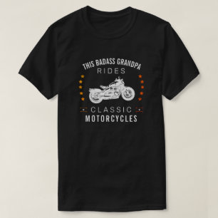 Camiseta Este abuelo malo monta motocicletas clásicas