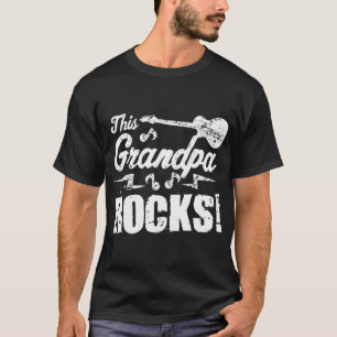 Camiseta Este abuelo roza rock de guitarra y es gracioso