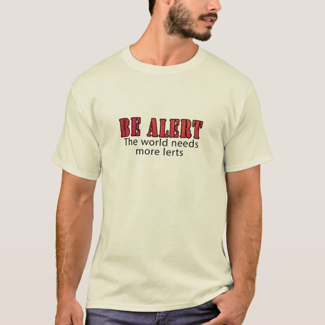 Camiseta Esté alerta (Anverso)