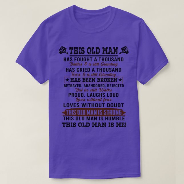 Camiseta Este anciano (Diseño del anverso)