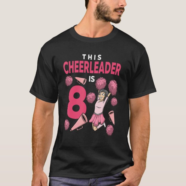 Camiseta Este animador es cumpleaños número 8 (Anverso)