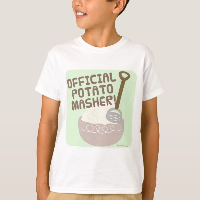 Camiseta Este año, masher oficial de la papa (Anverso)