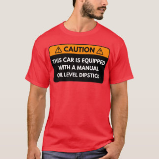 Camiseta Este automóvil está equipado con un nivel de aceit