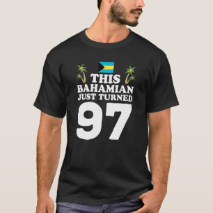 Camiseta Este bahameño acaba de cumplir 97 años en Bahamas