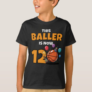 Camiseta Este Baller Ahora Tiene 12 Años, Edad Personalizad