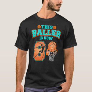 Camiseta Este Baller Ahora Tiene 8 Años De Edad 8º Nacimien