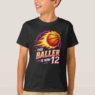 Camiseta Este Baller Es Ahora 12 Flamando El Baloncesto 12