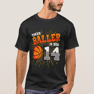 Camiseta Este Baller Es Ahora 14 Baloncesto 14Th Birthday P