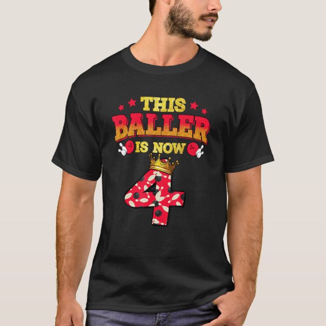 Camiseta Este Baller Es Ahora 4 Botiquines Niños Chicas 4B (Anverso)