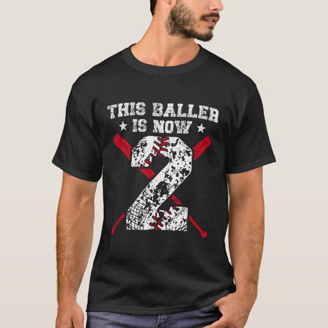 Camiseta Este Baller Es Ahora El Segundo Jugador De Béisbol (Anverso)