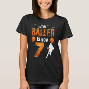 Camiseta Este Baller Es Ahora Un Tema De Baloncesto De 7 Añ