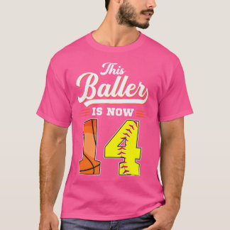 Camiseta Este Baller Tiene Ahora 14 Años, Día 14 De Basketb
