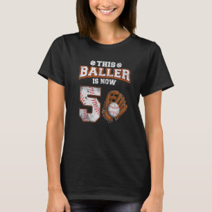 Camiseta Este Baller Tiene Ahora 5 Años De Edad Basebal