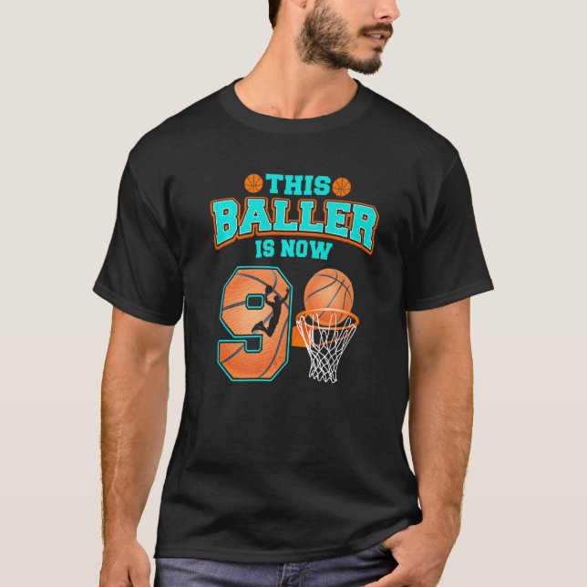Camiseta Este Baller tiene ahora 9 años y 9 años de edad (Anverso)