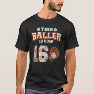 Camiseta Este Baloncestista Cumple 16 Años Cumpleaños 16 Ba