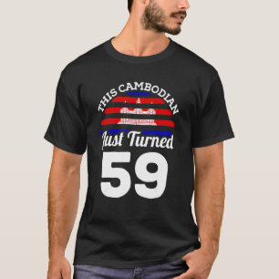 Camiseta Este camboyano acaba de cumplir 59 años en Camboya
