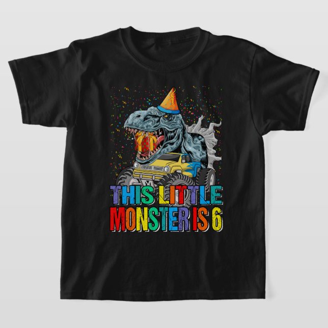 Camiseta Este Camión De Monstruo Es 6 Años, 6 Años (Distribución)