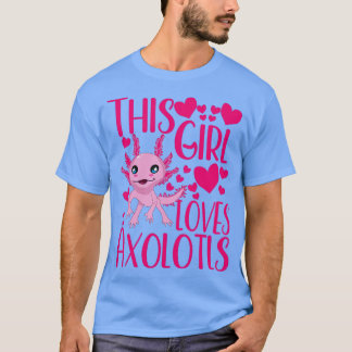 Camiseta este chica adora axolotl