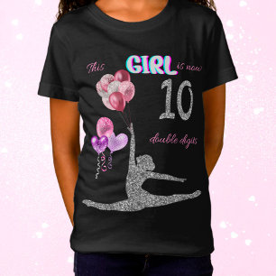 Camiseta Este Chica Ahora Es Gimnasia De 10 Dígitos Dobles