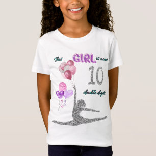 Camiseta Este Chica Ahora Es Gimnasia De 10 Dígitos Dobles