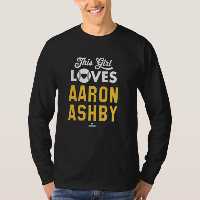 Camiseta Este Chica ama a Aaron Ashby Milwaukee Béisbol MLB (Anverso)