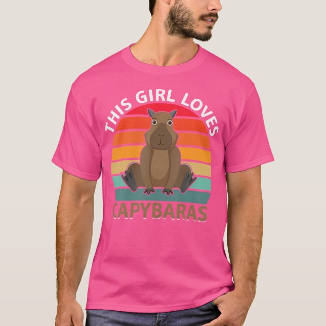 Camiseta Este Chica ama a Capybaras (Anverso)