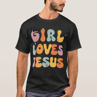 Camiseta Este Chica ama a Jesús, niños de camisas cristiana