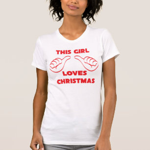 Camiseta Este Chica ama a los Navidades Bella Canvas Shirt