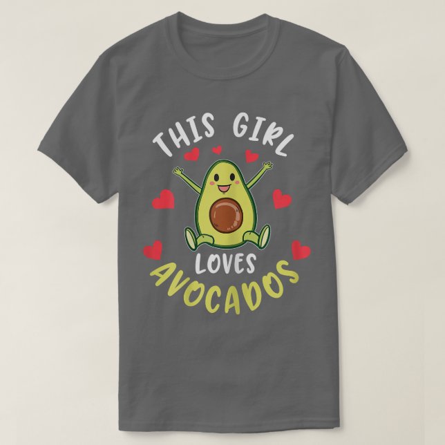 Camiseta Este Chica ama aguacates (Diseño del anverso)