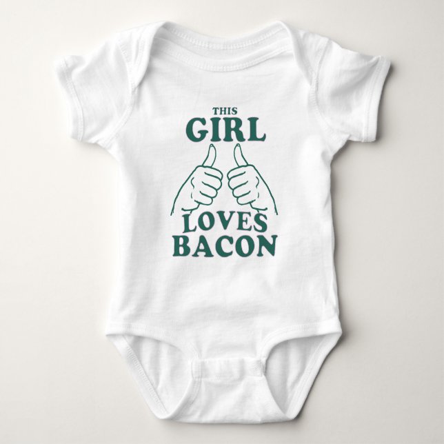 Camiseta Este CHICA ama el tocino (Anverso)