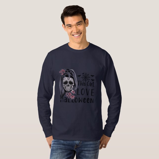 Camiseta Este Chica ama Halloween (Anverso completo)