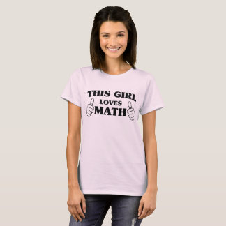 Camiseta Este chica ama matemáticas