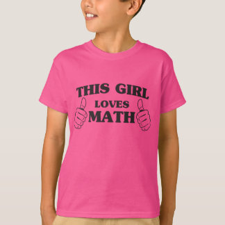 Camiseta Este chica ama matemáticas