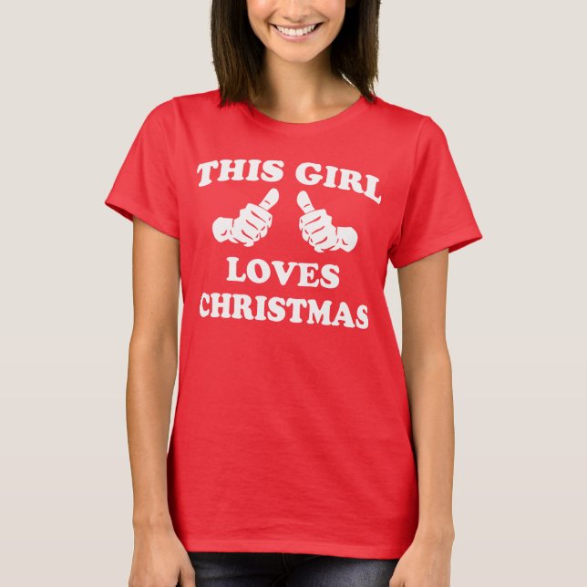 Camiseta Este chica ama navidad (Anverso)