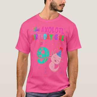 Camiseta Este Chica Axolotl Es Salamandra Anfibio De 9 Años