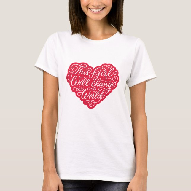 Camiseta Este Chica cambiará el mundo (Anverso)