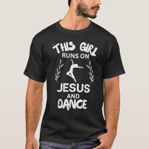 Camiseta Este Chica Corre Sobre Jesús Y Danza Hoodie Jesús 
