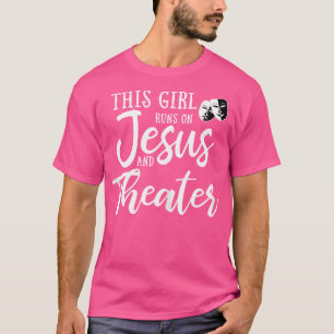 Camiseta Este Chica Corre Sobre Jesús Y El Regalo Cristiano