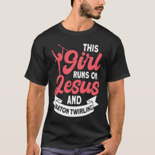 Camiseta Este Chica corre sobre Jesús y el torbellino de ta