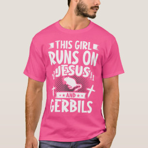 Camiseta Este Chica Corre Sobre Jesús Y Gerbils