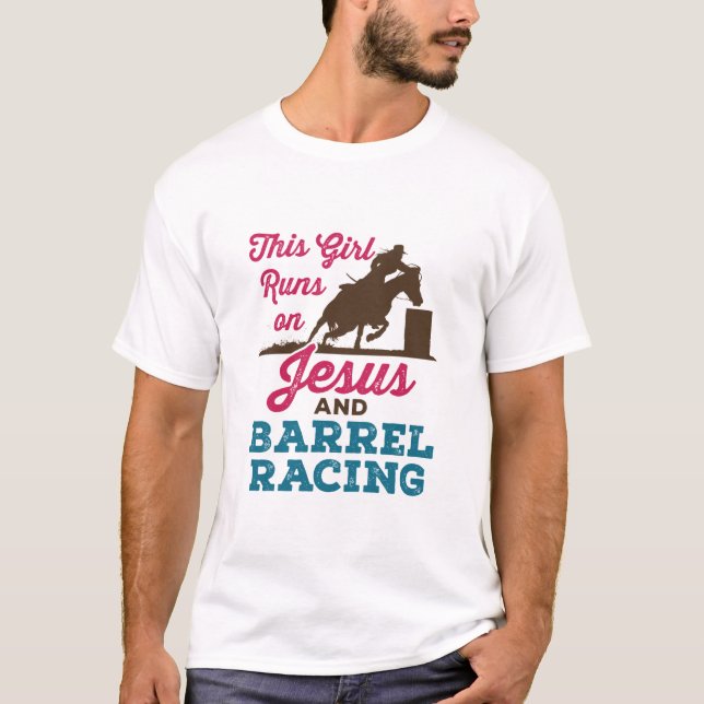 Camiseta Este Chica corre sobre Jesús y la Carreras del bar (Anverso)
