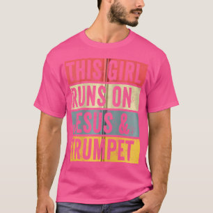 Camiseta Este Chica Corre Sobre Jesús Y La Marcha De Los Ca