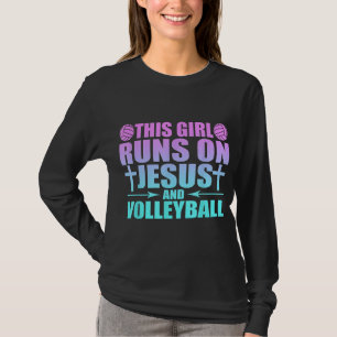 Camiseta Este Chica Corre Sobre Jesús Y La Novedad De Volei