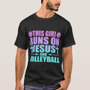 Camiseta Este Chica Corre Sobre Jesús Y La Novedad De Volei