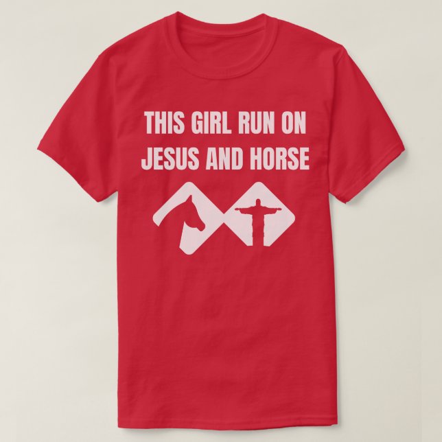 Camiseta Este Chica Corre Sobre Jesús Y Las Mujeres Cabaler (Diseño del anverso)