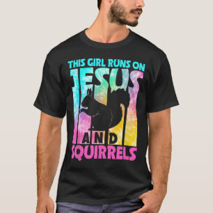 Camiseta Este Chica Corre Sobre Jesús Y Los Amantes De La a